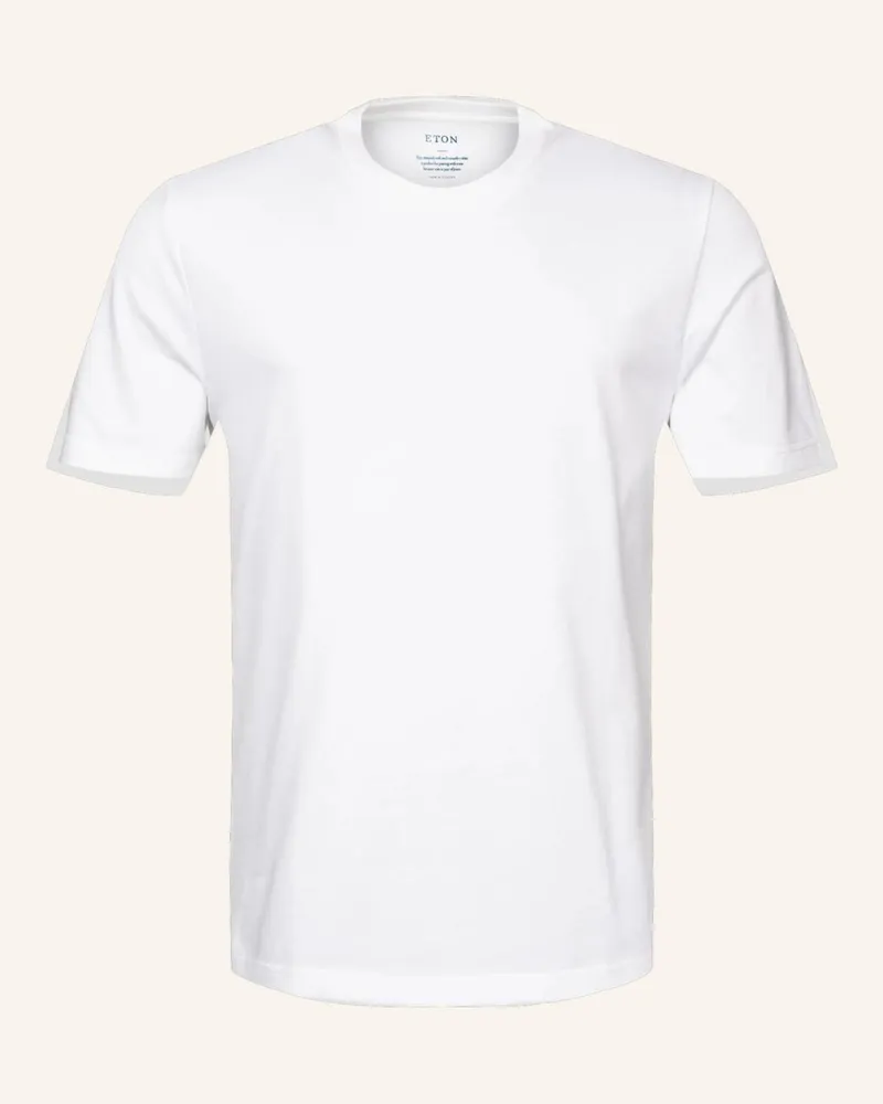Eton T-Shirt Jersey Aus Supima-Baumwolle Weiss
