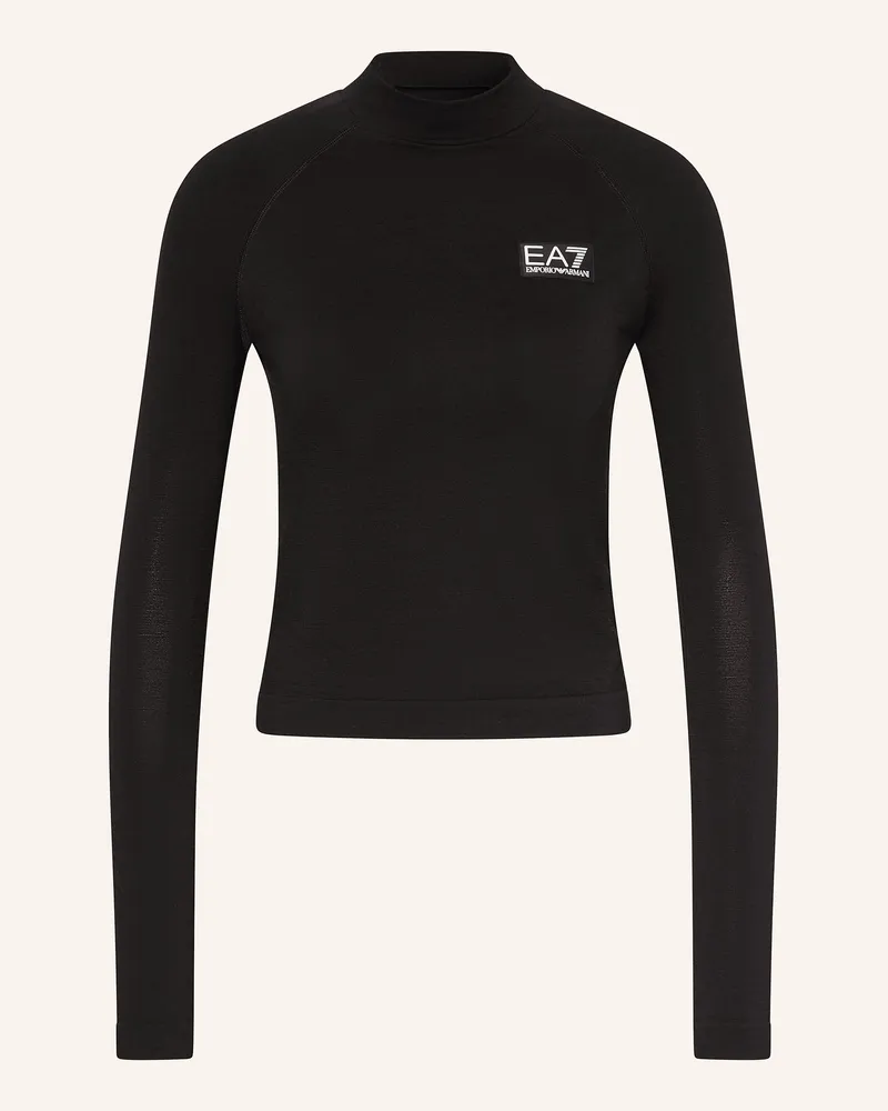 EA7 Longsleeve schwarz Schwarz