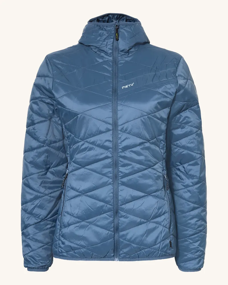 me°ru' Steppjacke ITHARI zum Wenden Dunkelblau