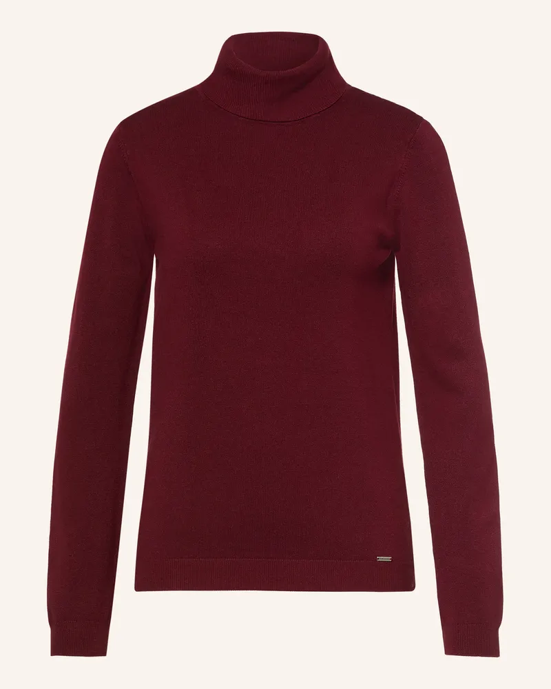 More & More Rollkragenpullover rot Dunkelrot
