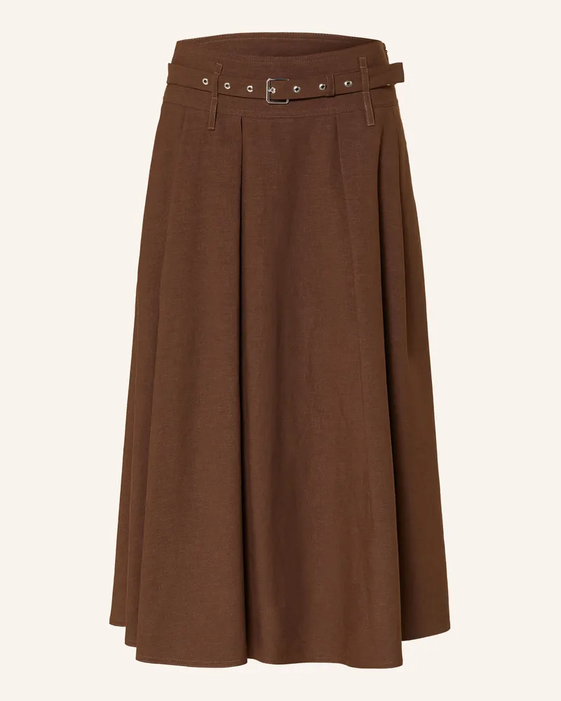 MARELLA Rock Manager Mit Leinen braun Dunkelbraun