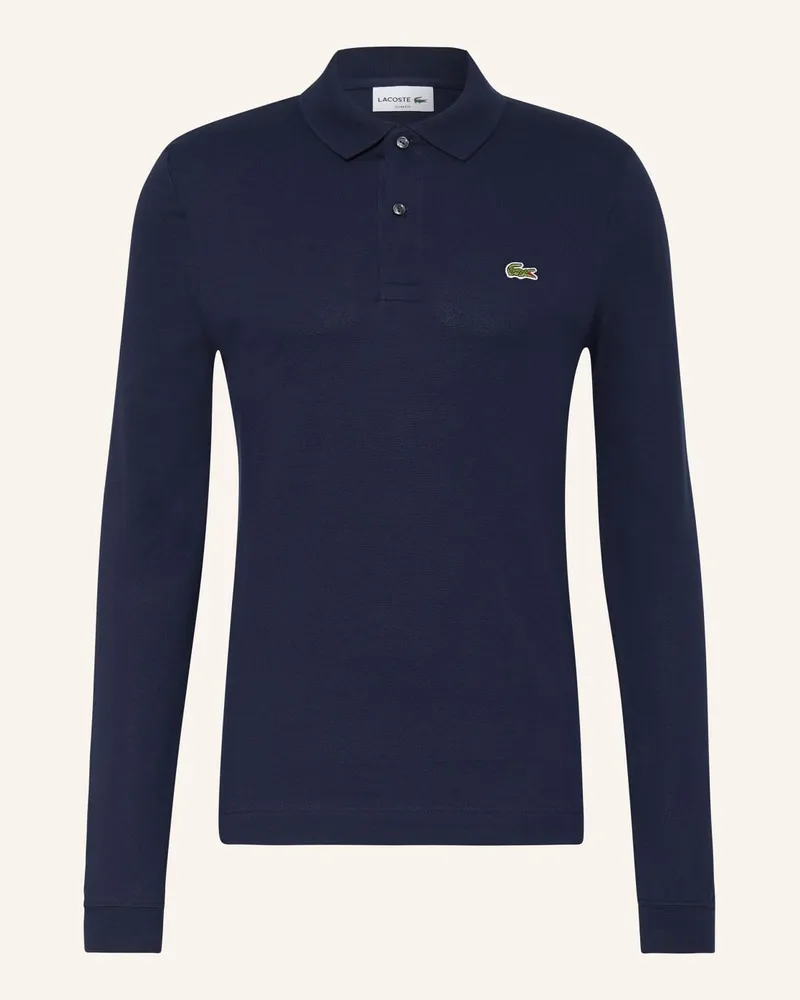 Lacoste Piqué-Poloshirt Slim Fit Blau