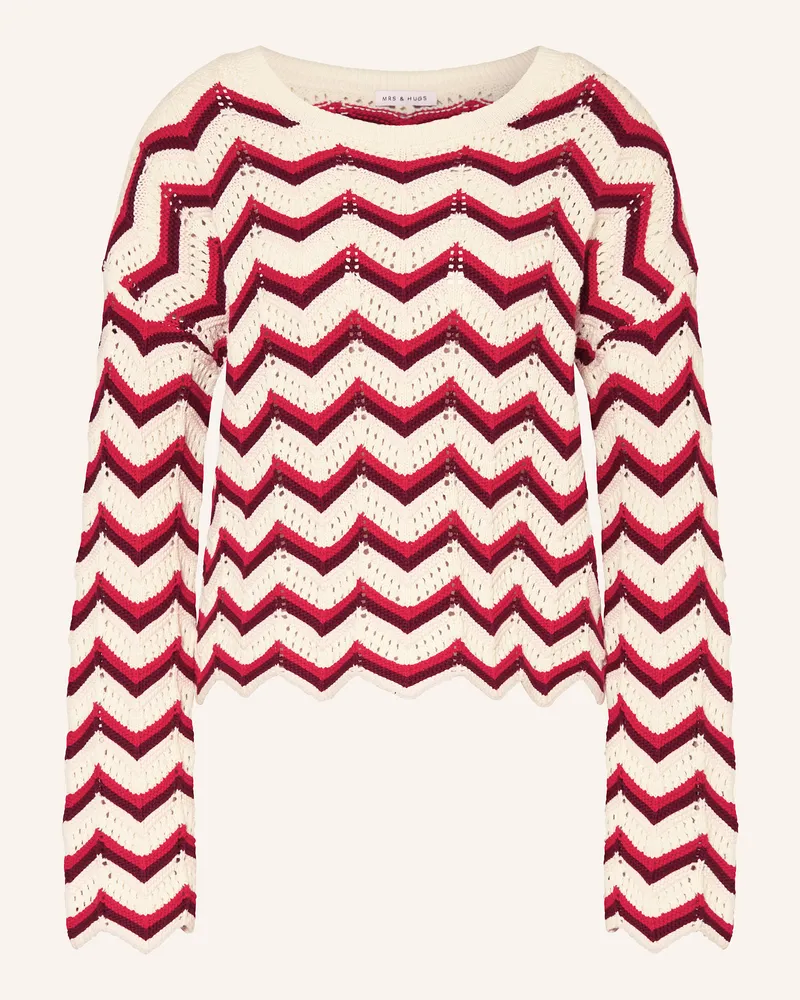 Mrs & HUGS Pullover Dunkelrot