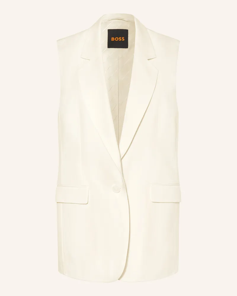 HUGO BOSS Blazerweste JAKILY Ecru