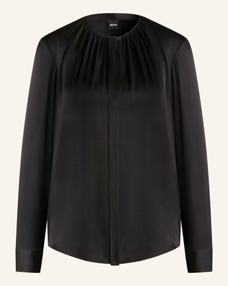 HUGO BOSS Seidenbluse BANORAH Schwarz