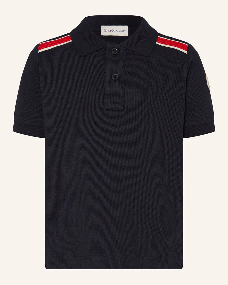 Moncler Piqué-Poloshirt Dunkelblau