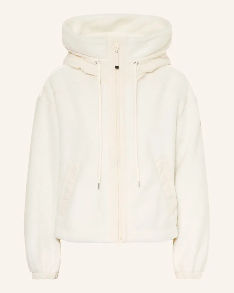 Parajumpers Teddyfell-Jacke Kisha Im Materialmix weiss Ecru