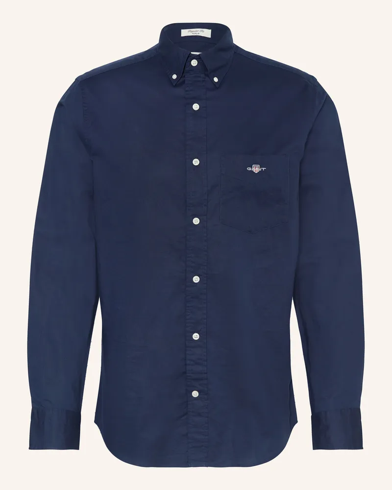 Gant Hemd Regular Fit blau Dunkelblau