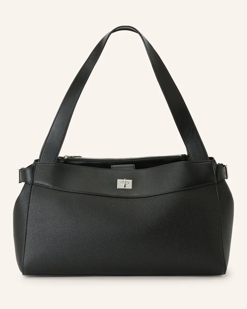 Calvin Klein Shopper schwarz Schwarz