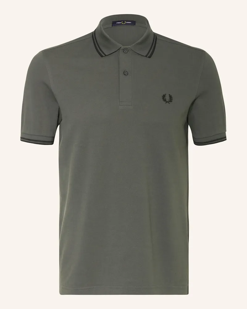 Fred Perry Piqué-Poloshirt Khaki
