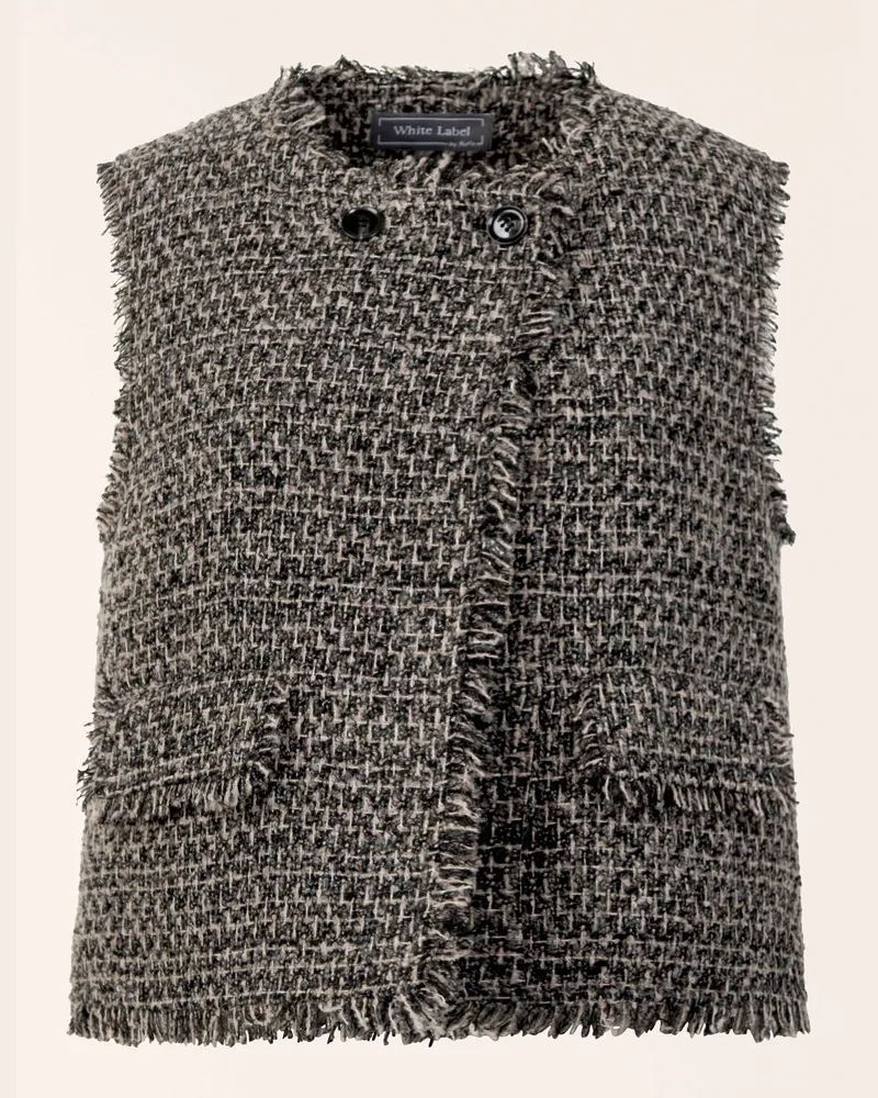 White Label Weste Bouclé Weste grau Grau
