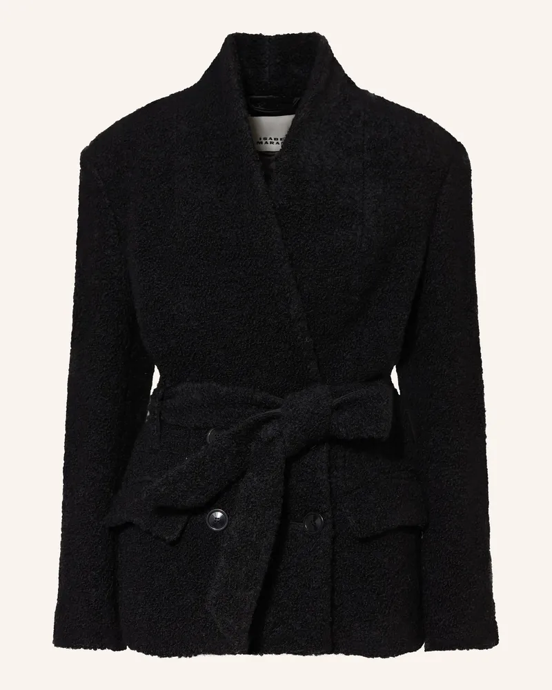 Isabel Marant Bouclé-Jacke Syndra Mit Alpaka schwarz Schwarz