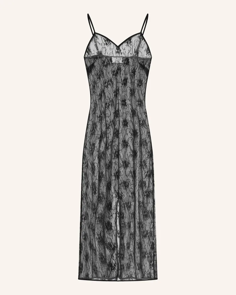Neo Noir Spitzenkleid TARZANA mit Pailletten Schwarz