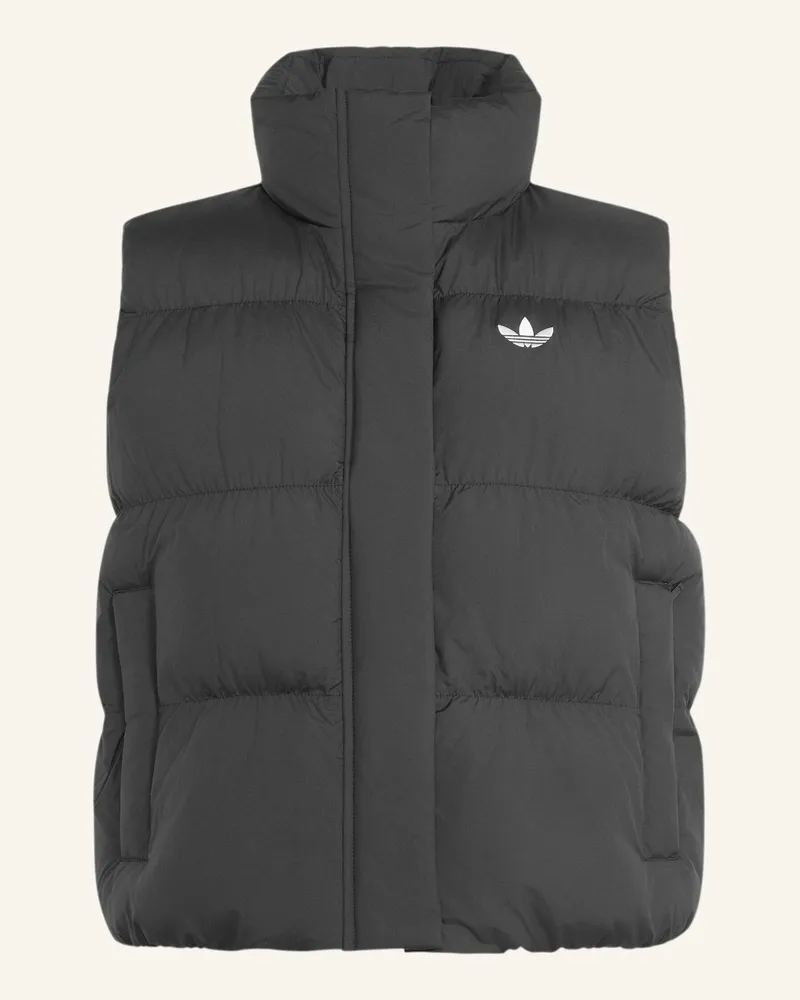 adidas Weste, Regulärer Schnitt, Gefüttert schwarz Schwarz