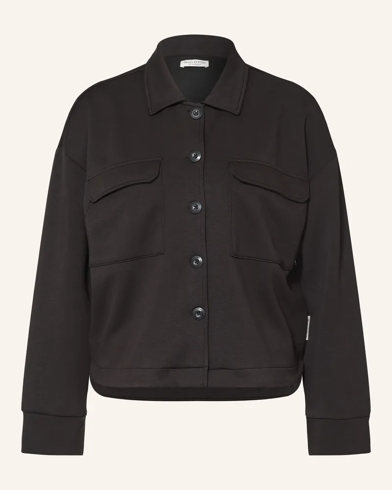 Marc O'Polo Overjacket Aus Jersey schwarz Schwarz