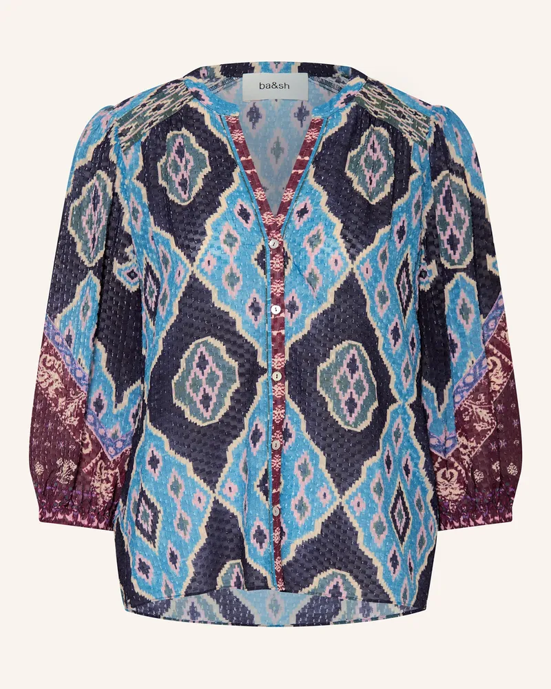ba&sh Bluse MAD mit 3/4-Arm Dunkelblau