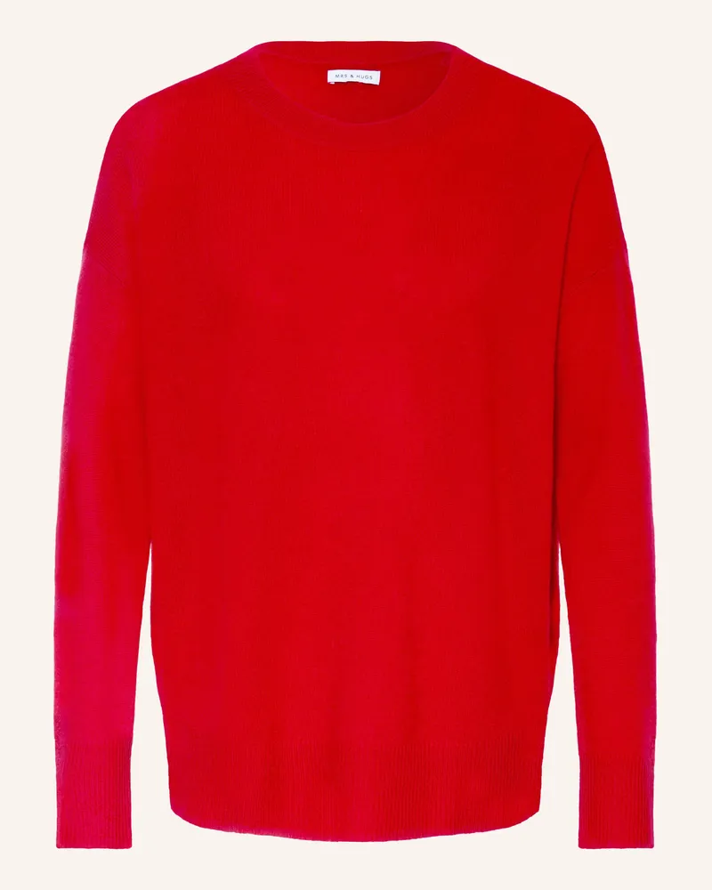 Mrs & HUGS Cashmere-Pullover Rot