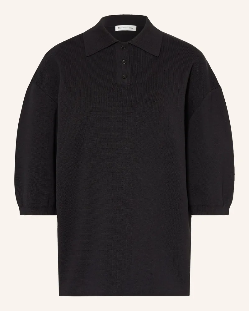 FRANKIE Shop Strick-Poloshirt NOLA Schwarz