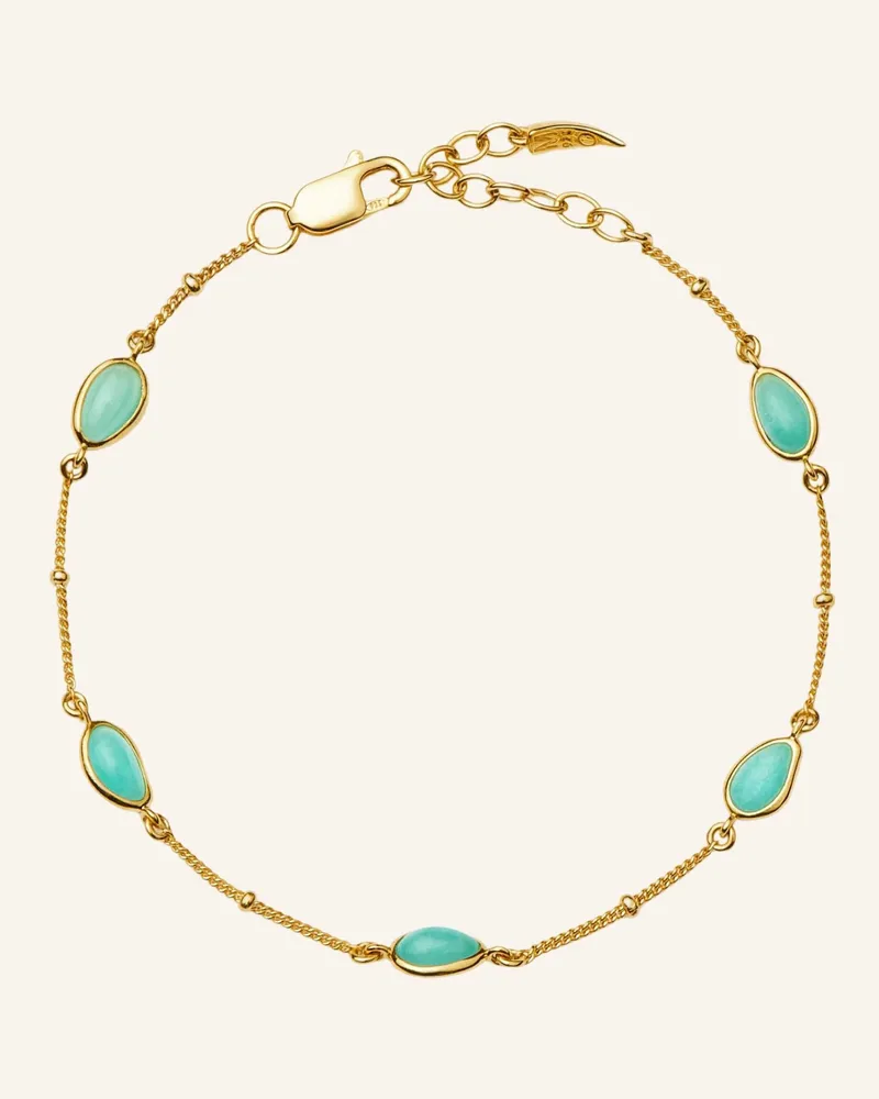 Missoma Armbänder MAGMA GEMSTONE CHARM BRACELET by GLAMBOU Gold