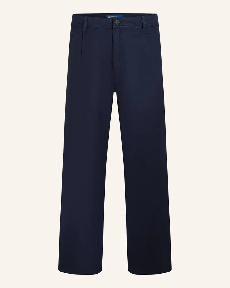 Karl Lagerfeld Hose blau Dunkelblau