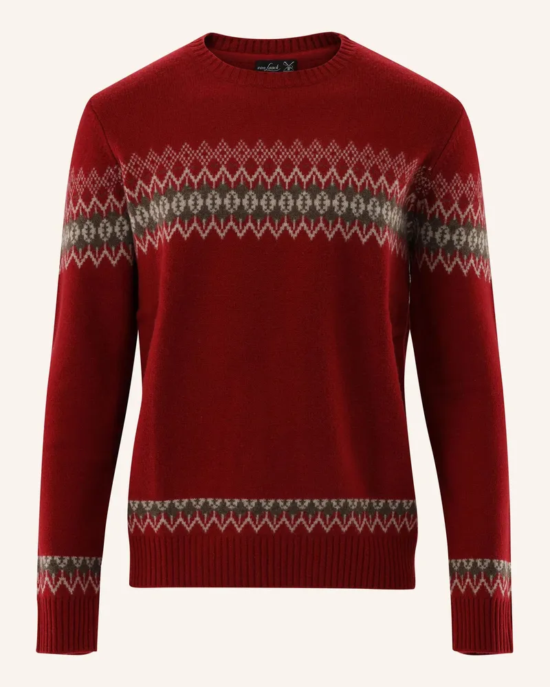 van Laack Pullover rot Rot
