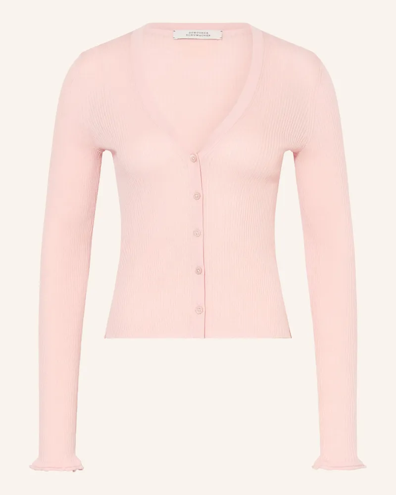 Dorothee Schumacher Strickjacke Refined Essentials rosa Hellrosa