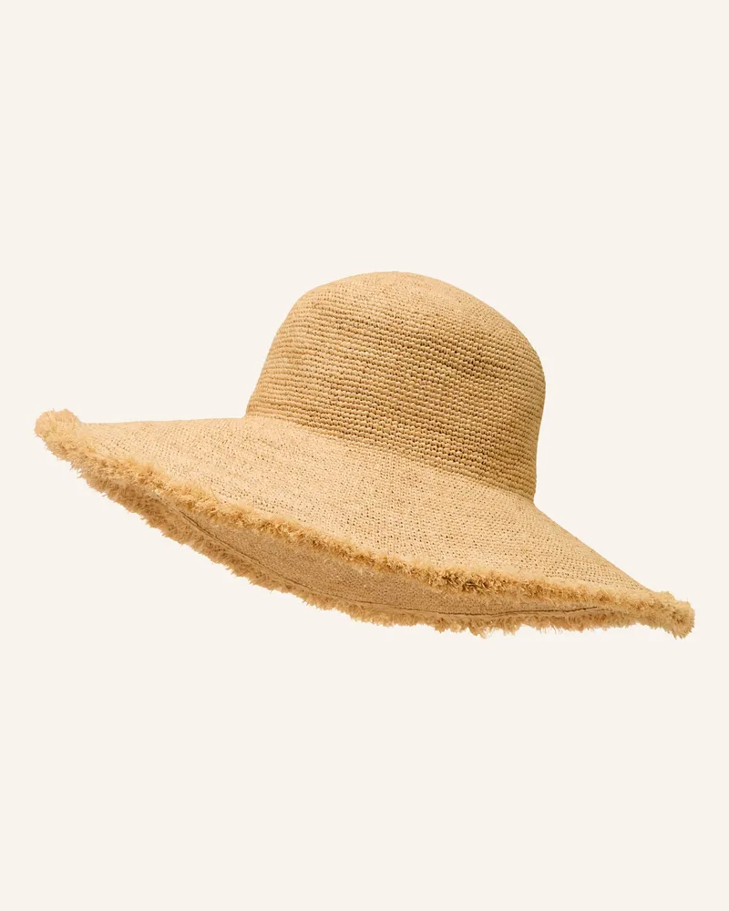 Loevenich Strohhut beige Hellbraun