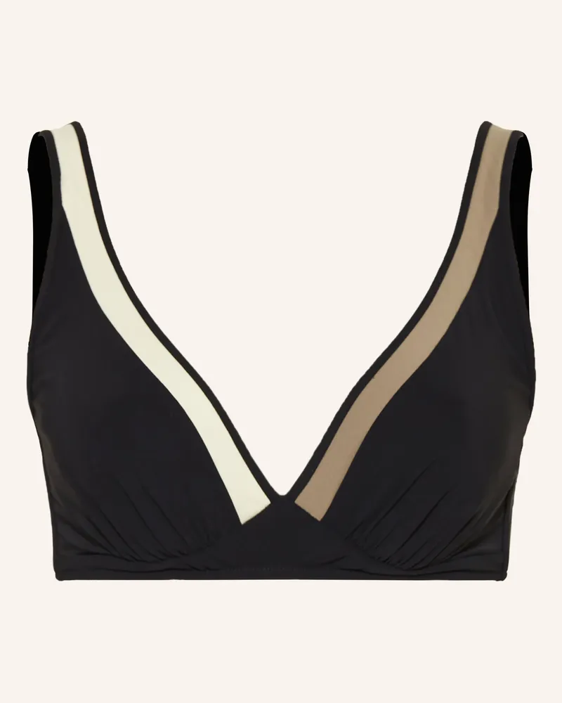 Maryan Mehlhorn Bralette-Bikini-Top Modulé schwarz Schwarz