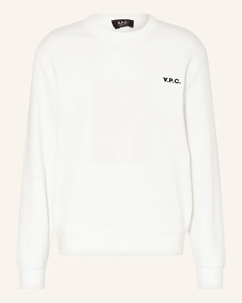 A.P.C. Sweatshirt weiss Weiss
