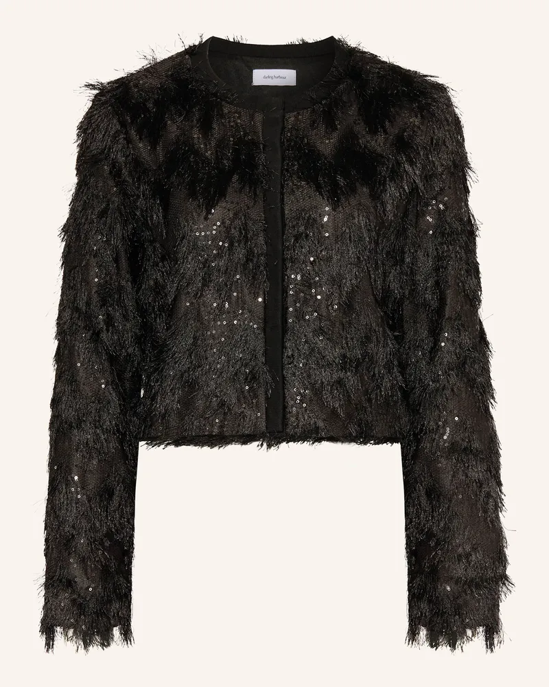 Darling Harbour Jacke mit Pailletten Schwarz