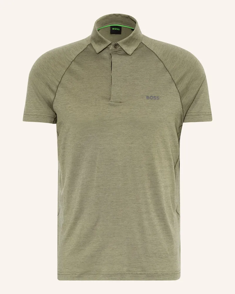 HUGO BOSS Jersey-Poloshirt Tour gruen Oliv