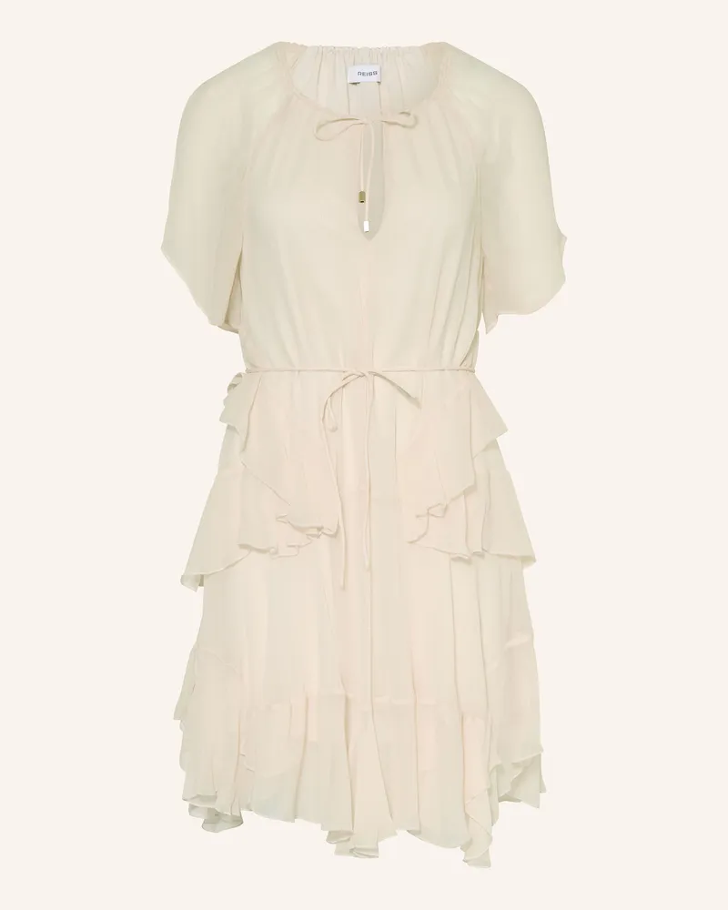 Reiss Kleid Lexie Mit Volants weiss Creme