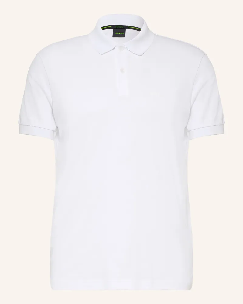HUGO BOSS Jersey-Poloshirt Pio weiss Weiss