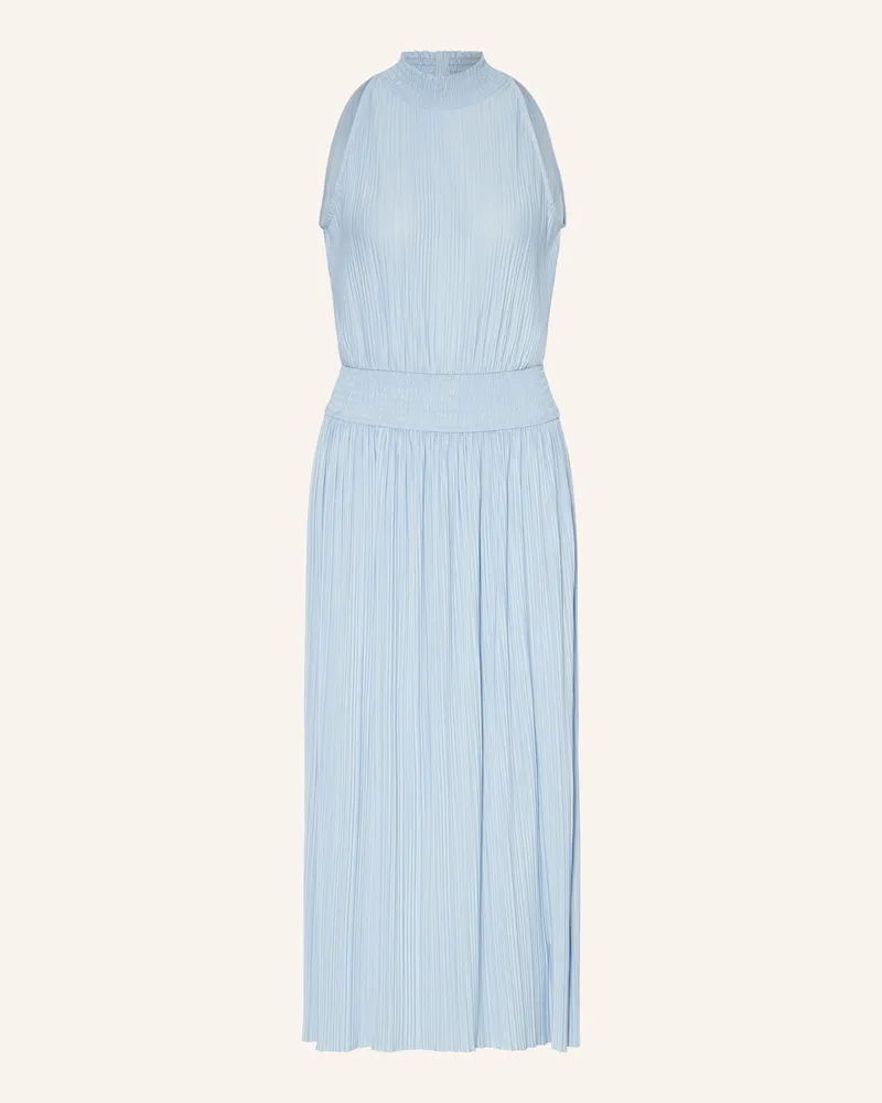 Samsøe & Samsøe Plisseekleid Uma blau Hellblau