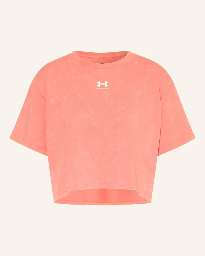Under Armour T-Shirt Ua Rival Boxy Wash pink Hellrot