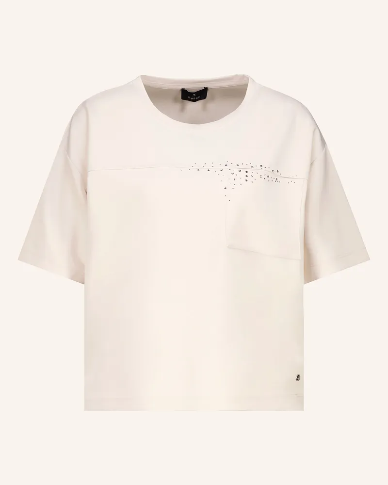 monari T-Shirt Mit Schmucksteinen beige Creme