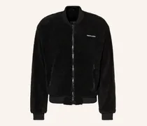 Teddyfell-Blouson Ember schwarz