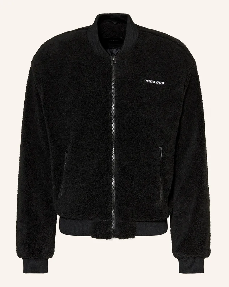 PEGADOR Teddyfell-Blouson Ember schwarz Schwarz