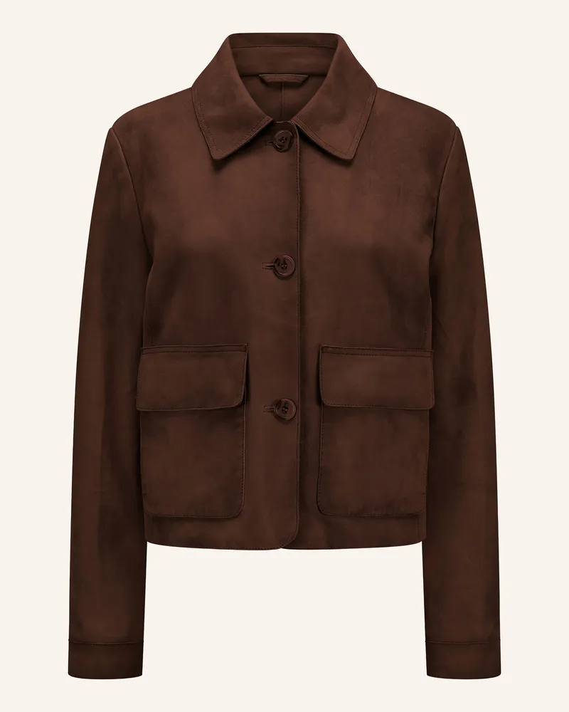 Milestone Lederjacke Msfelipa braun Dunkelbraun