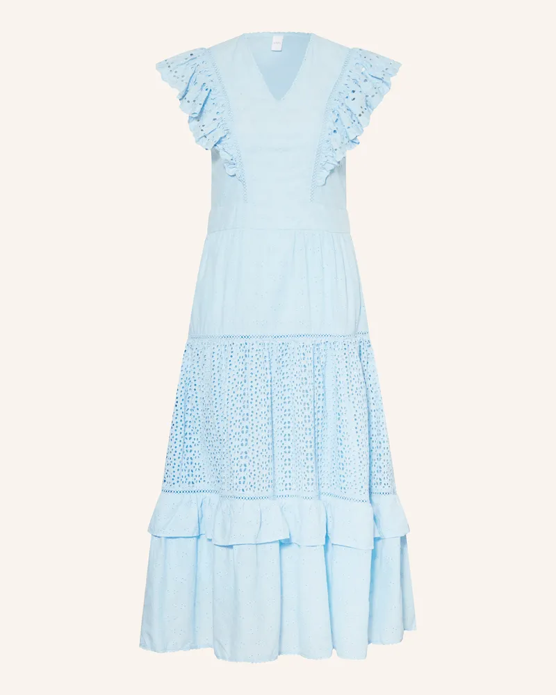 Y.A.S Kleid Aus Lochspitze blau Hellblau