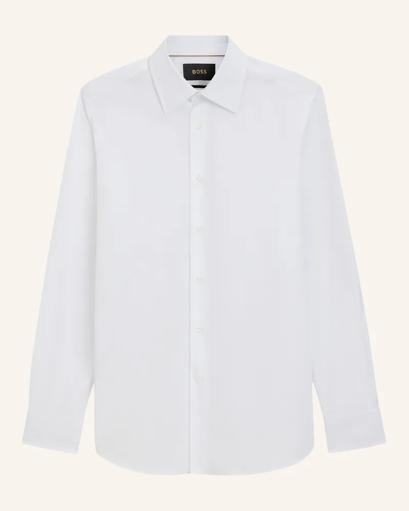 HUGO BOSS Business Hemd L-JOSH-KENT-C1-243 Regular Fit Weiss
