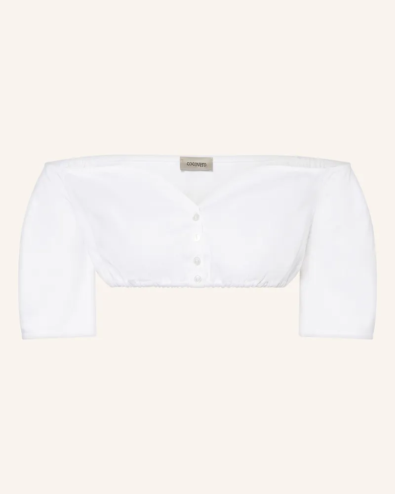 CocoVero Dirndlbluse CLEO Weiss