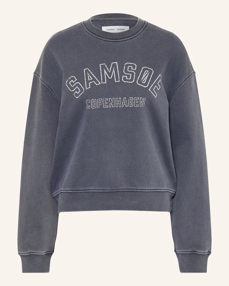 Samsøe & Samsøe Sweatshirt Savan blau Grau