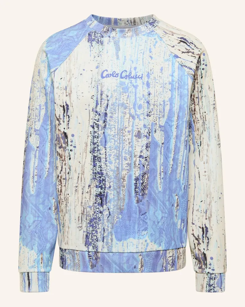 Carlo Colucci Sweatshirt - AI DRIP KNIT FAUSTER Weiss