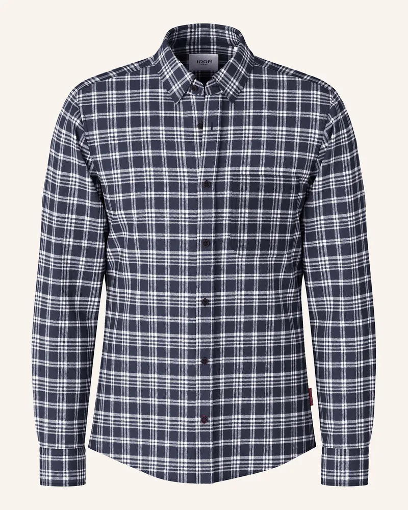 JOOP! Flanellhemd HAJO Slim Fit Dunkelblau