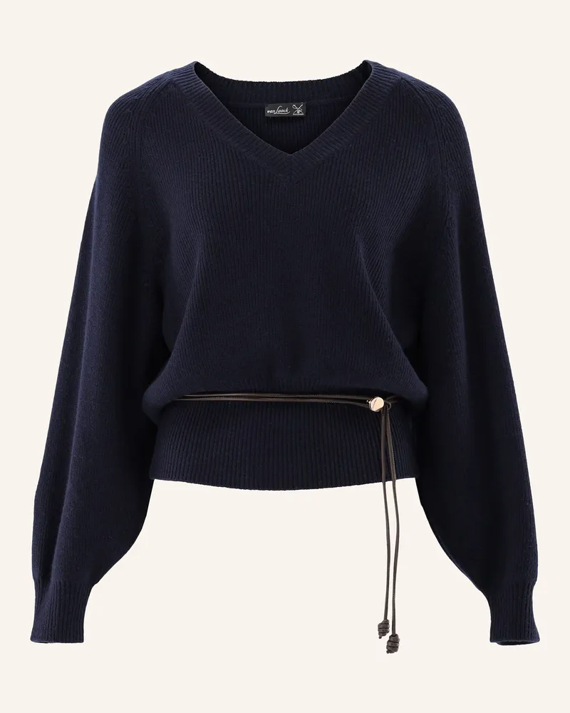 van Laack Pullover blau Dunkelblau