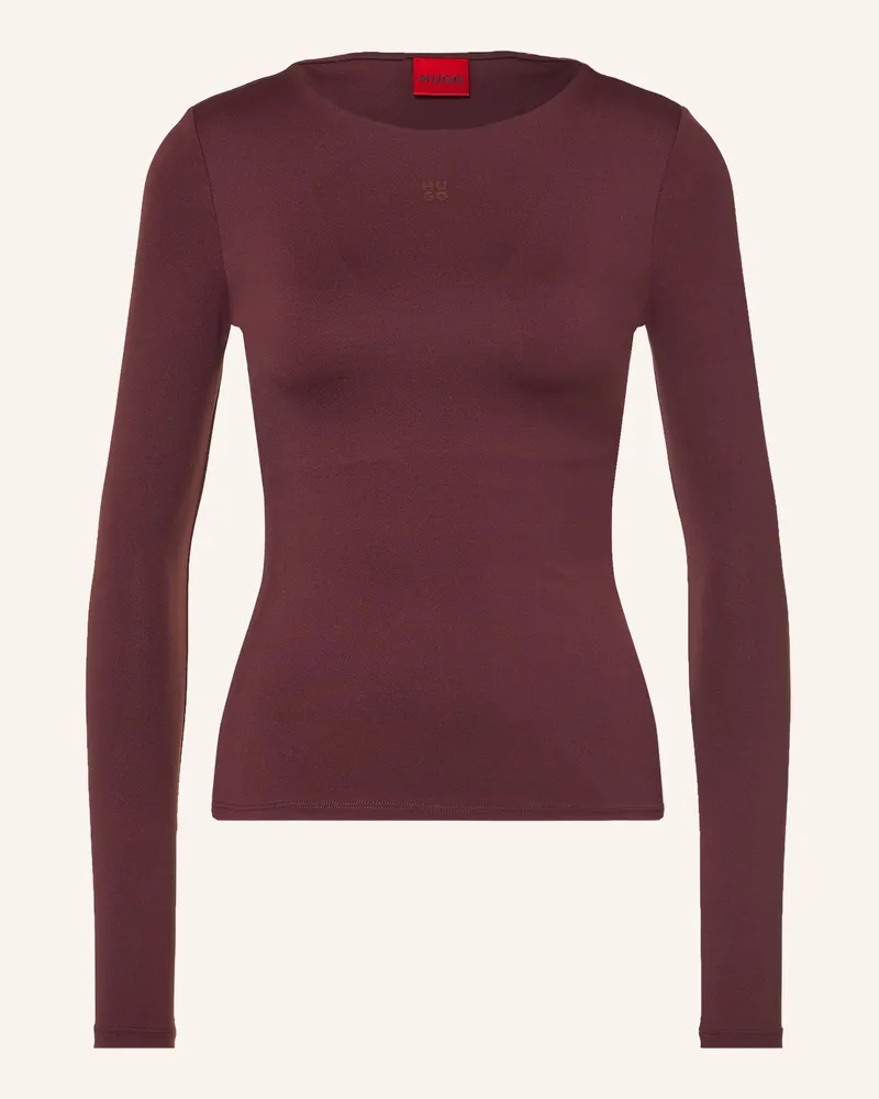HUGO BOSS Longsleeve Dasiia rot Dunkelrot