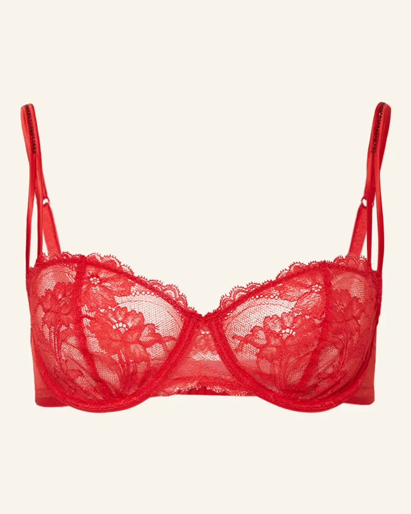 Andres Sarda Balconette-BH GAGA mit Swarovski Kristallen Rot