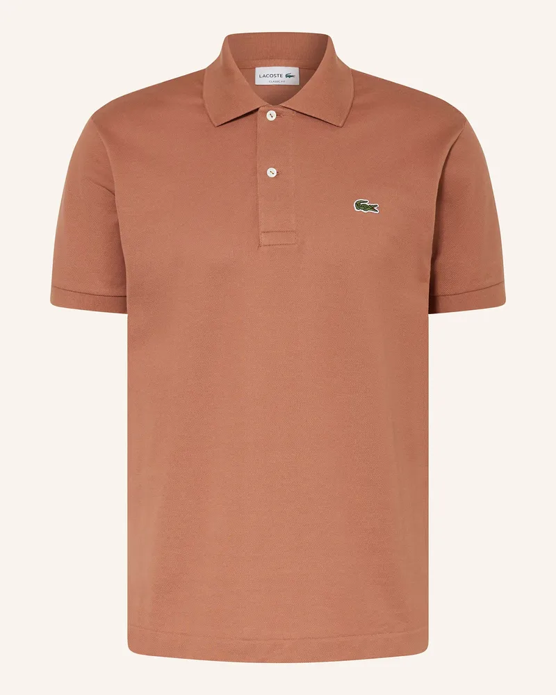 Lacoste Piqué-Poloshirt Classic Fit Braun