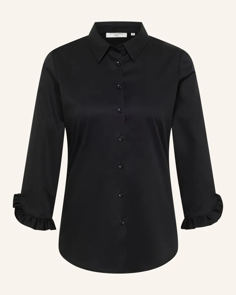 Eterna Bluse FITTED Schwarz